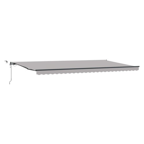 vidaXL Toldo retráctil Gris Claro 600 x 300 cm Poliéster