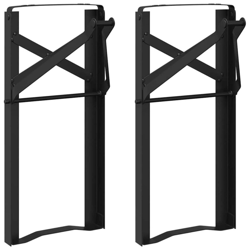 vidaXL Patas de Banco de Cerveza Negro
