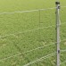 vidaXL Valla de campo Plateado