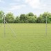 vidaXL Valla de campo Plateado