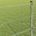 vidaXL Valla de campo Plateado