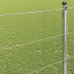 vidaXL Valla de campo Plateado