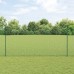 vidaXL Cerca de alambre soldado con postes 10 x 1,5 m Verde Malla