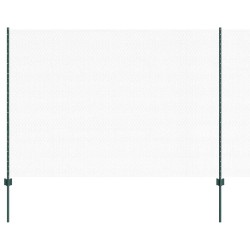 vidaXL Valla hexagonal con poste 10 x 1,6 m Acero recubierto de PVC