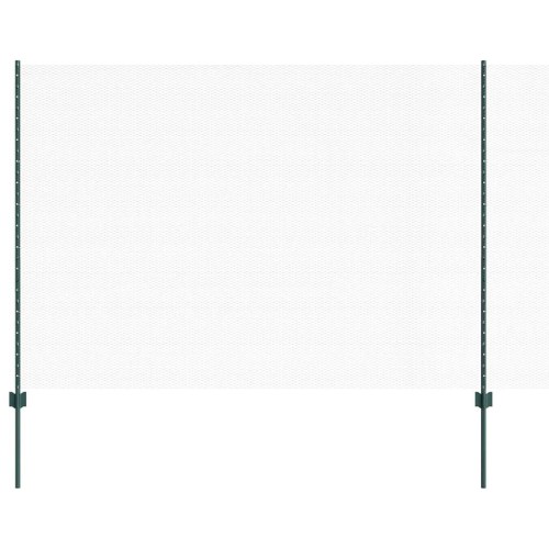 vidaXL Valla hexagonal con poste 10 x 1,6 m Acero recubierto de PVC