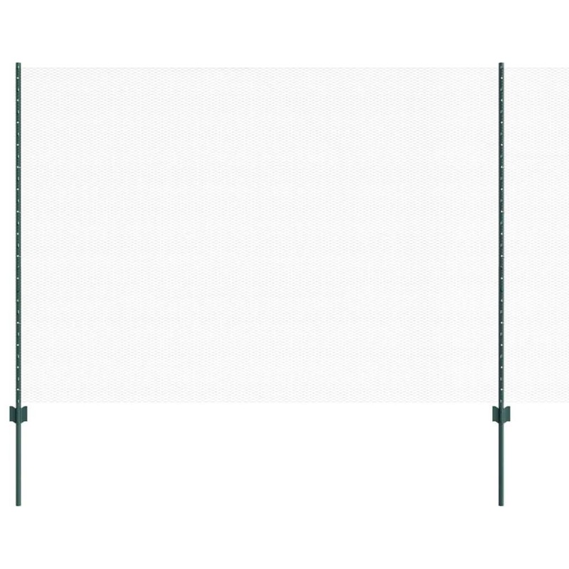 vidaXL Valla hexagonal con poste 10 x 1,6 m Acero recubierto de PVC