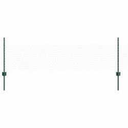 vidaXL Valla hexagonal con poste 25 x 0,5 m Acero recubierto de PVC