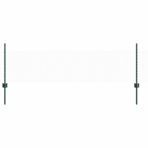 vidaXL Valla hexagonal con poste 25 x 0,5 m Acero recubierto de PVC
