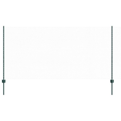 vidaXL Valla hexagonal con poste 25 x 1,2 m Acero recubierto de PVC