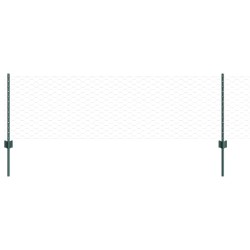 vidaXL Valla hexagonal con poste 50 x 0,6 m Acero recubierto de PVC