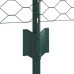 vidaXL Valla hexagonal con poste 50 x 0,6 m Acero recubierto de PVC