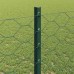 vidaXL Valla hexagonal con poste 50 x 1,2 m Acero recubierto de PVC