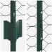 vidaXL Valla hexagonal con poste 50 x 1,2 m Acero recubierto de PVC