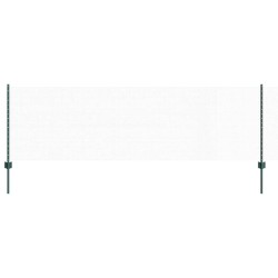 vidaXL Valla hexagonal con poste 100 x 0,8 m Acero recubierto de PVC