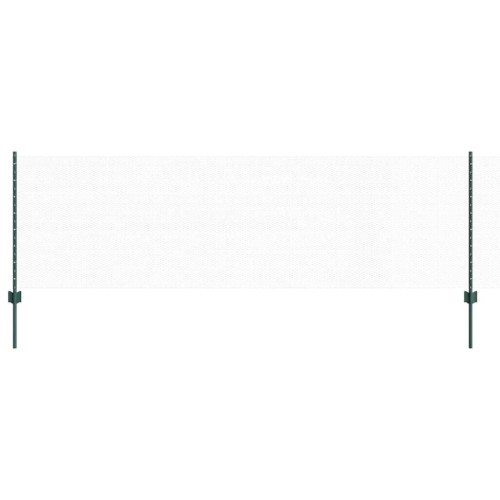 vidaXL Valla hexagonal con poste 100 x 0,8 m Acero recubierto de PVC