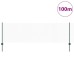 vidaXL Valla hexagonal con poste 100 x 0,8 m Acero recubierto de PVC