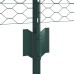 vidaXL Valla hexagonal con poste 100 x 0,8 m Acero recubierto de PVC