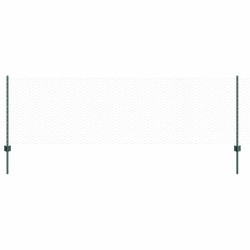 vidaXL Valla hexagonal con poste 100 x 0,8 m Acero recubierto de PVC