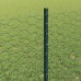 vidaXL Valla hexagonal con poste 100 x 0,8 m Acero recubierto de PVC