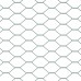 vidaXL Valla hexagonal con poste 100 x 0,8 m Acero recubierto de PVC
