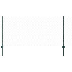 vidaXL Valla hexagonal con poste 100 x 1 m Acero recubierto de PVC