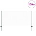 vidaXL Valla hexagonal con poste 100 x 1 m Acero recubierto de PVC