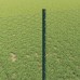 vidaXL Valla hexagonal con poste 100 x 1 m Acero recubierto de PVC