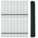 vidaXL Valla hexagonal con poste 100 x 1 m Acero recubierto de PVC