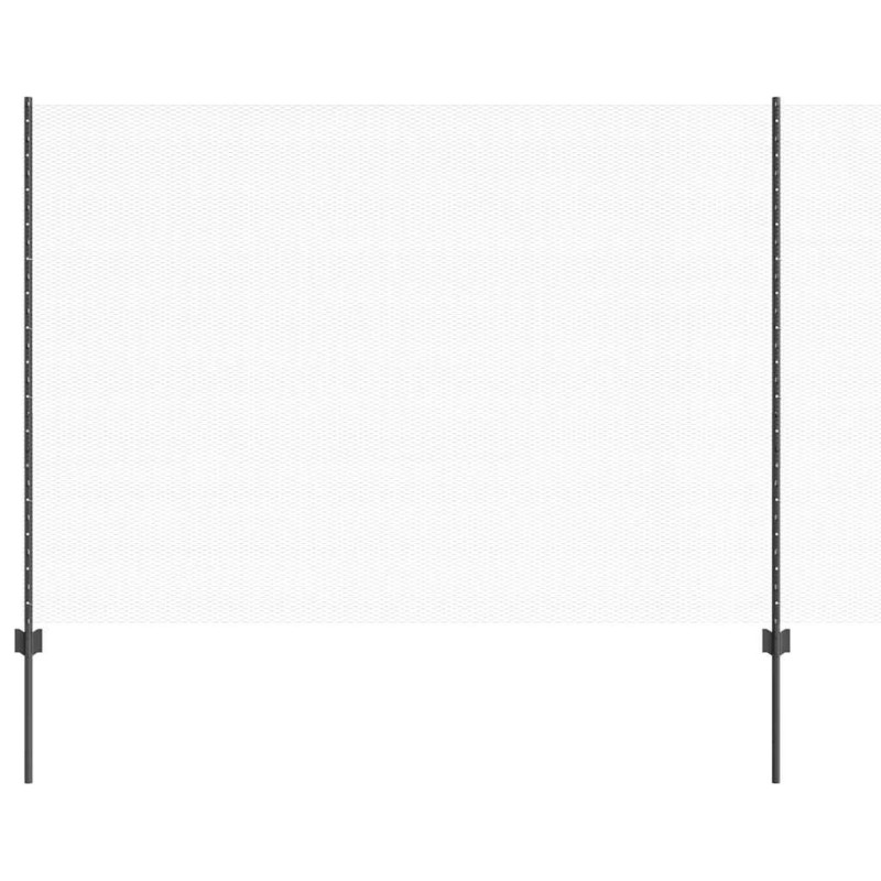 vidaXL Valla hexagonal con poste 25 x 1,6 m Acero recubierto de PVC
