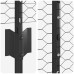 vidaXL Valla hexagonal con poste 25 x 1,6 m Acero recubierto de PVC