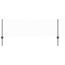 vidaXL Valla hexagonal con poste 50 x 0,6 m Acero recubierto de PVC
