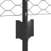 vidaXL Valla hexagonal con poste 50 x 0,6 m Acero recubierto de PVC