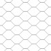 vidaXL Valla hexagonal con poste 50 x 0,6 m Acero recubierto de PVC