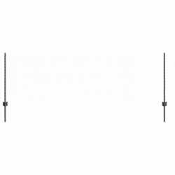 vidaXL Valla hexagonal con poste 100 x 0,8 m Acero recubierto de PVC