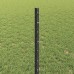 vidaXL Valla hexagonal con poste 100 x 0,8 m Acero recubierto de PVC