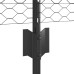 vidaXL Valla hexagonal con poste 100 x 0,8 m Acero recubierto de PVC