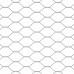 vidaXL Valla hexagonal con poste 100 x 0,8 m Acero recubierto de PVC