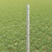vidaXL Valla hexagonal con poste 10 x 0,5 m Acero Galvanizado Plateado