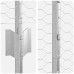 vidaXL Valla hexagonal con poste 25 x 1,2 m Acero Galvanizado Plateado