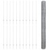 vidaXL Valla hexagonal con poste 50 x 1,4 m Acero Galvanizado Plateado