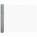 vidaXL Valla hexagonal con poste 50 x 1,4 m Acero Galvanizado Plateado