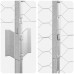 vidaXL Valla hexagonal con poste 50 x 1,4 m Acero Galvanizado Plateado