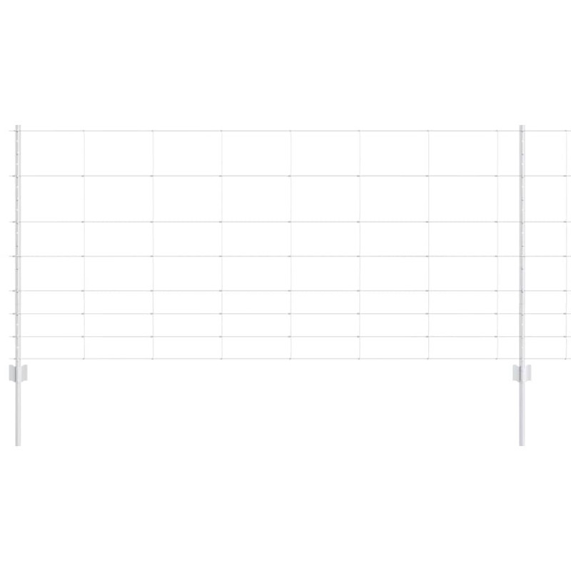 vidaXL Valla salvaje exterior con postes 25 x 1 m Acero Galvanizado
