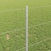 vidaXL Valla salvaje exterior con postes 25 x 1 m Acero Galvanizado