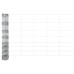 vidaXL Valla salvaje exterior con postes 25 x 1 m Acero Galvanizado