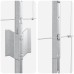 vidaXL Valla salvaje exterior con postes 25 x 1 m Acero Galvanizado