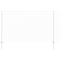 vidaXL Valla salvaje exterior con postes 50 x 1,4 m Acero Galvanizado