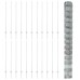 vidaXL Valla salvaje exterior con postes 50 x 1,4 m Acero Galvanizado
