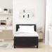 vidaXL Cama tipo Box Spring con cabecera Negro 200 x 100 cm Terciopelo