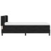 vidaXL Cama tipo Box Spring con cabecera Negro 200 x 100 cm Terciopelo